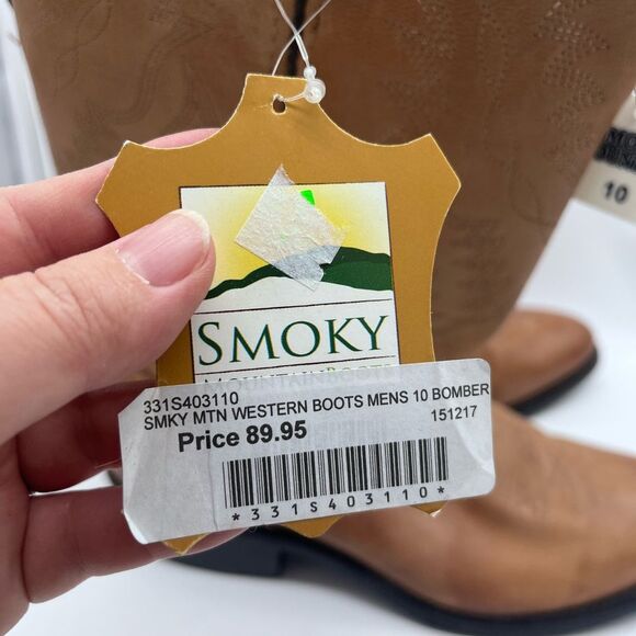 Smoky Mountain Bomber Brown Western Boots Men’s 10 - Picture 2 of 10